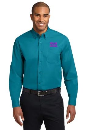 Port Authority Extended Size Easy Care Branded Shirts, Teal Green