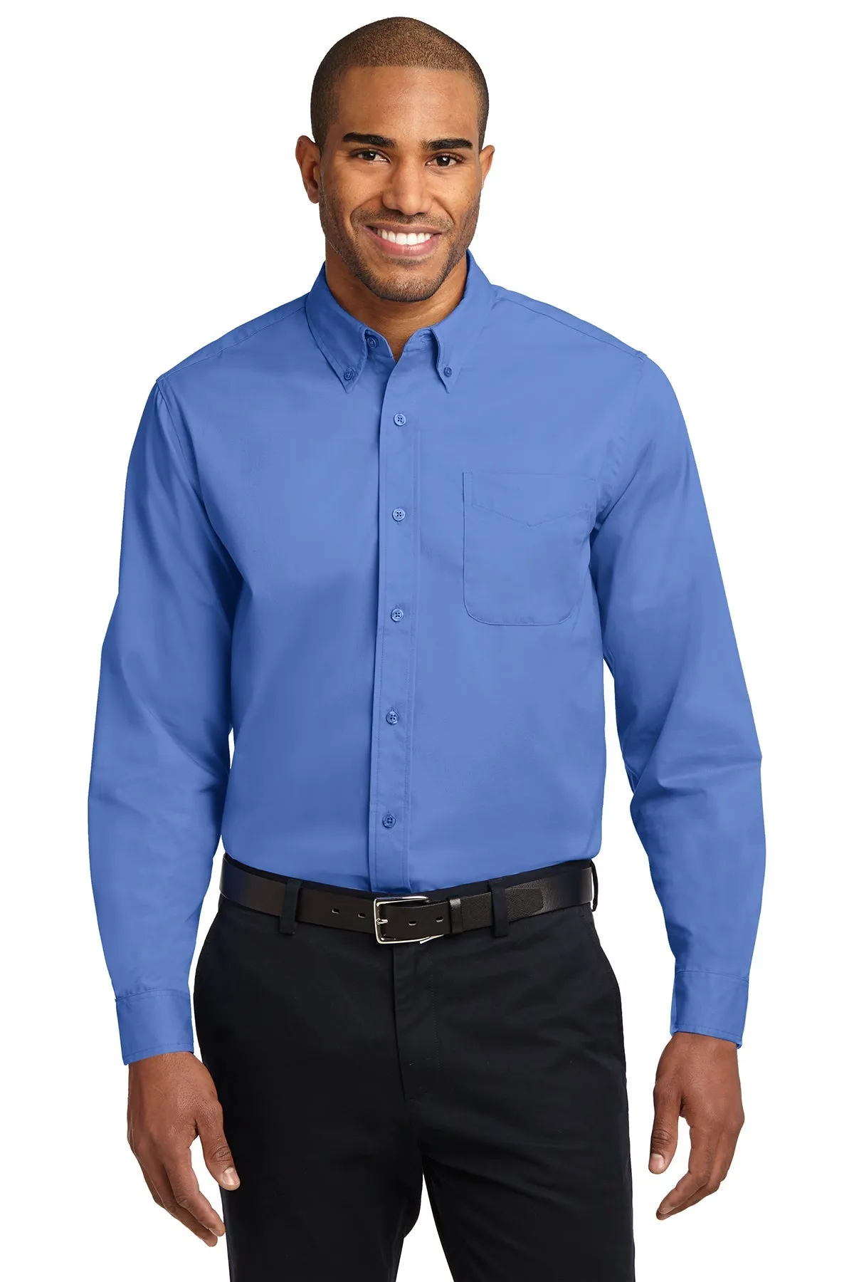 Port Authority Extended Size Easy Care Branded Shirts, Ultramarine Blue