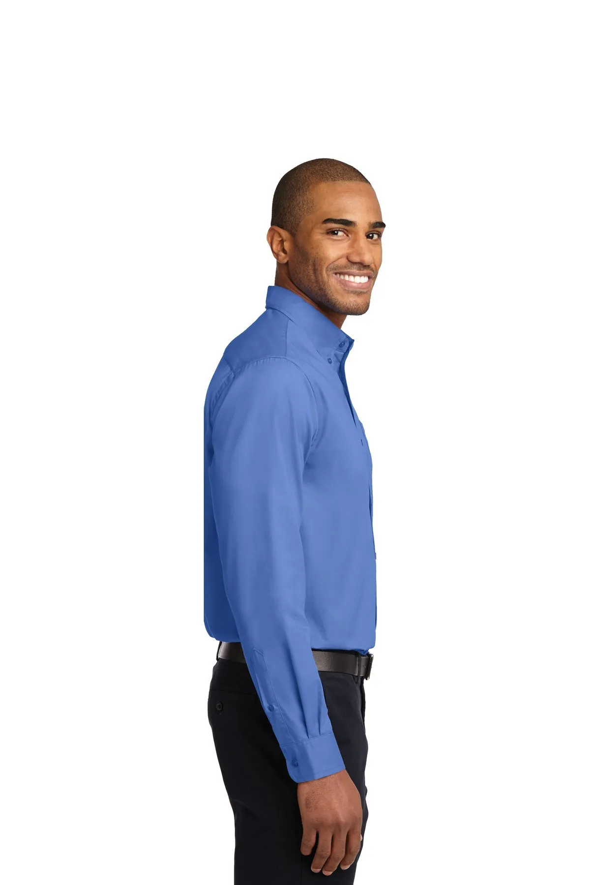 Port Authority Extended Size Easy Care Branded Shirts, Ultramarine Blue