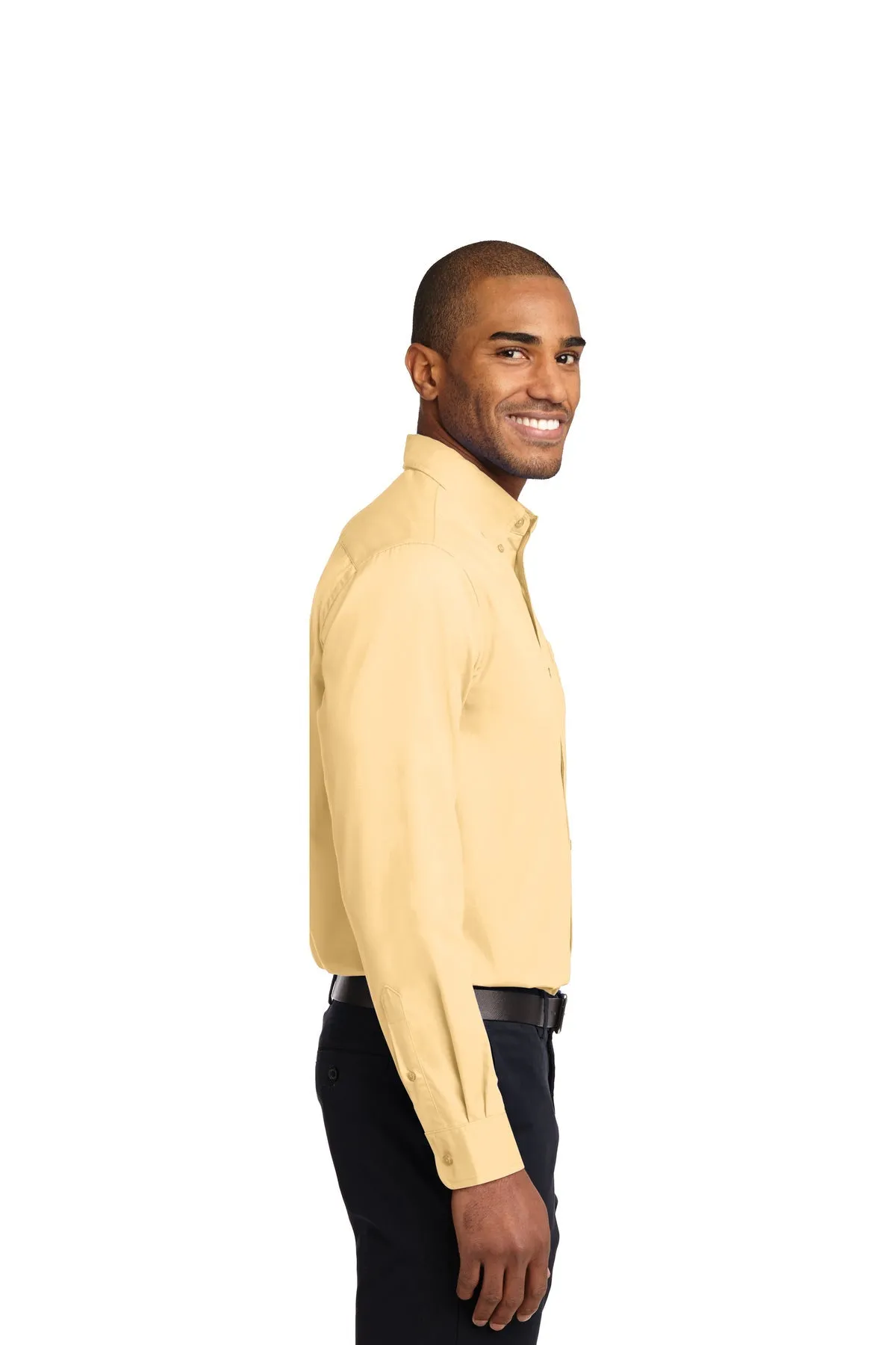 Port Authority Extended Size Easy Care Branded Shirts, Yellow