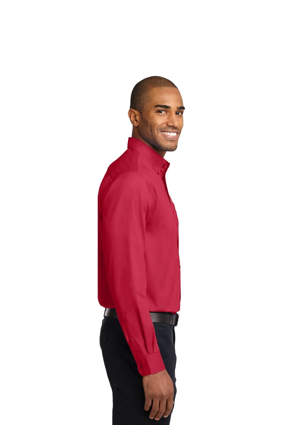 Port Authority Extended Size Easy Care Custom Shirts, Red/Light Stone