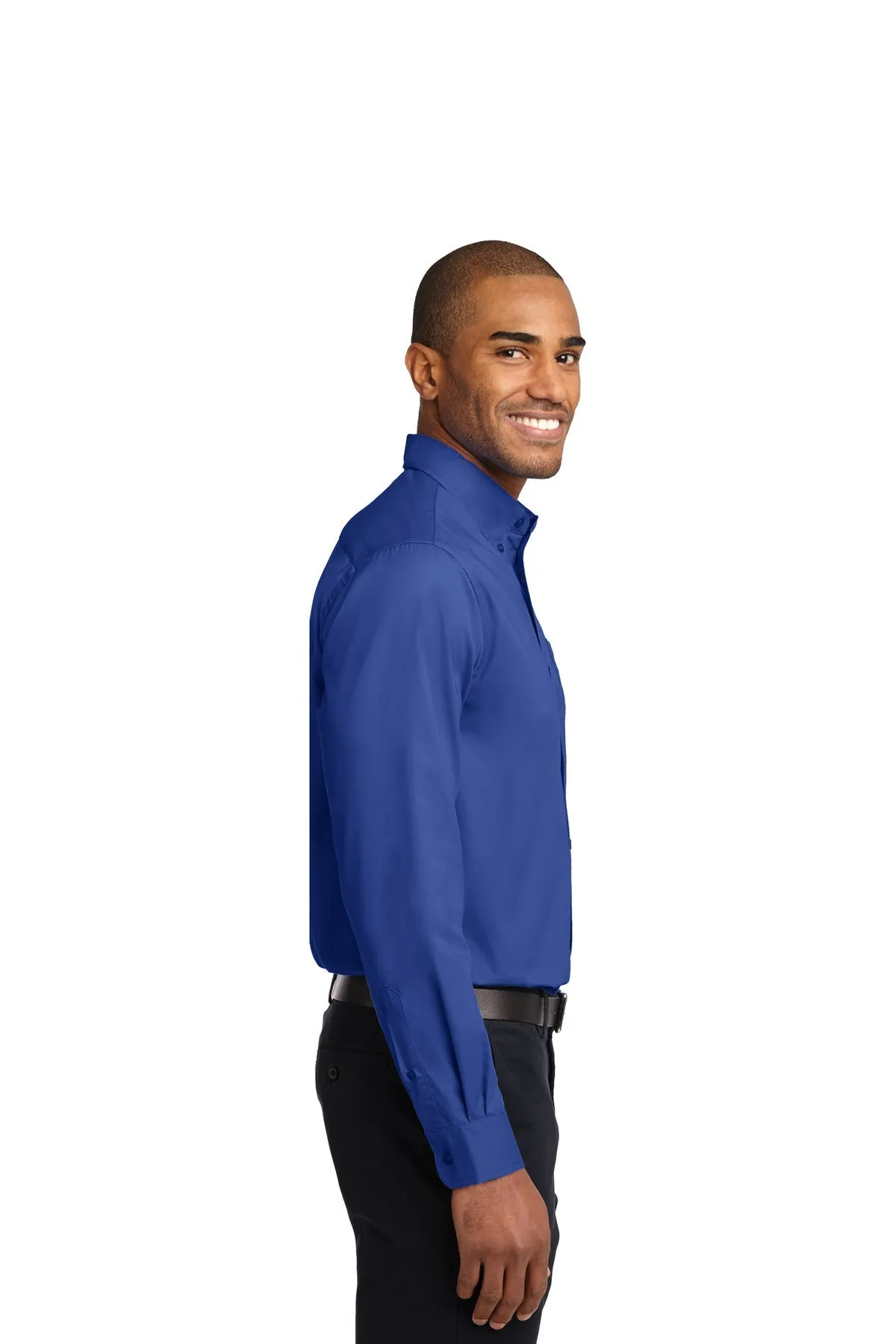 Port Authority Extended Size Easy Care Custom Shirts, Royal/ Classic Navy