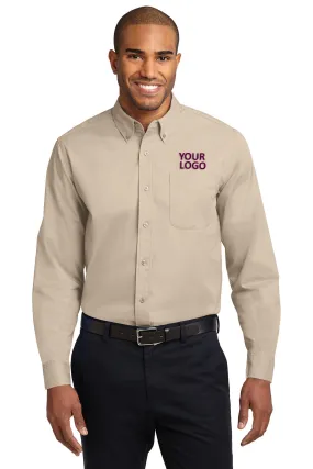 Port Authority Extended Size Easy Care Custom Shirts, Stone