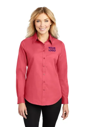 Port Authority Ladies Branded Easy Care Shirts, Hibiscus