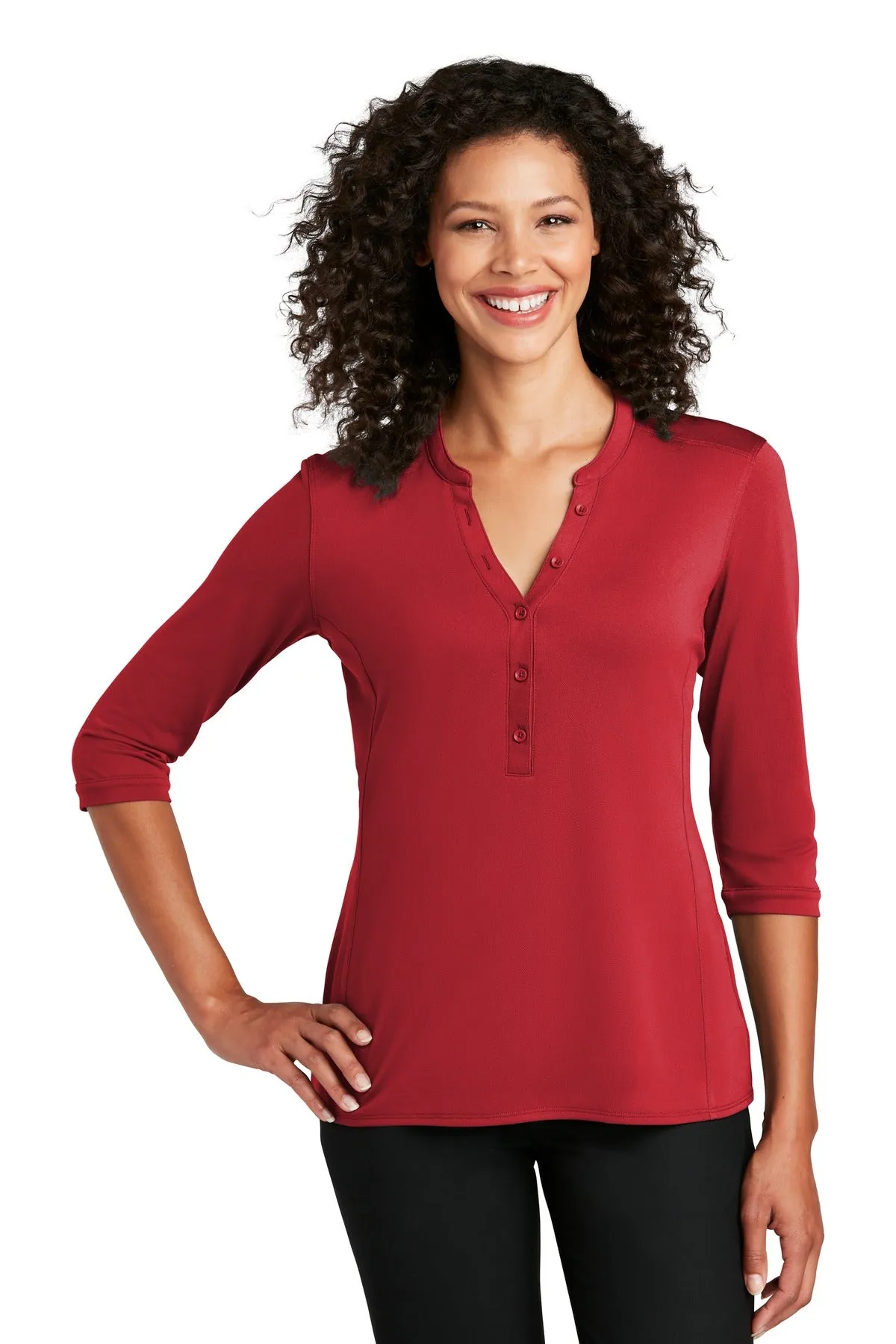 Port Authority Ladies UV Choice Pique Henley LK750