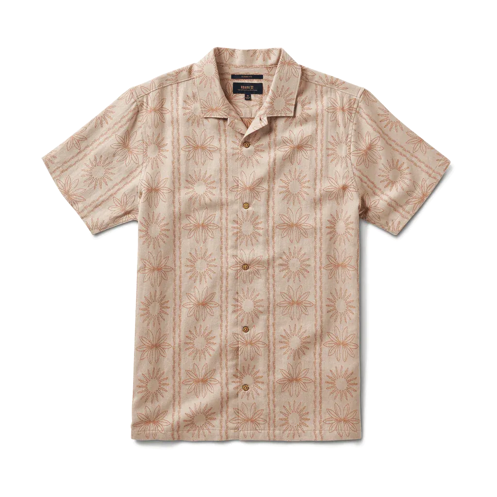 Roark Gonzo Camp Collar Shirt - Tiare Bone