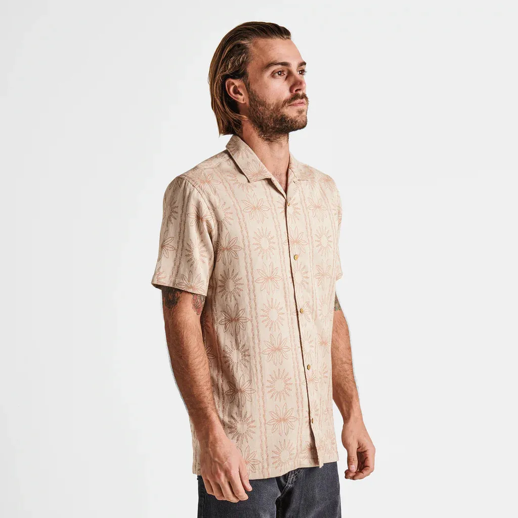 Roark Gonzo Camp Collar Shirt - Tiare Bone