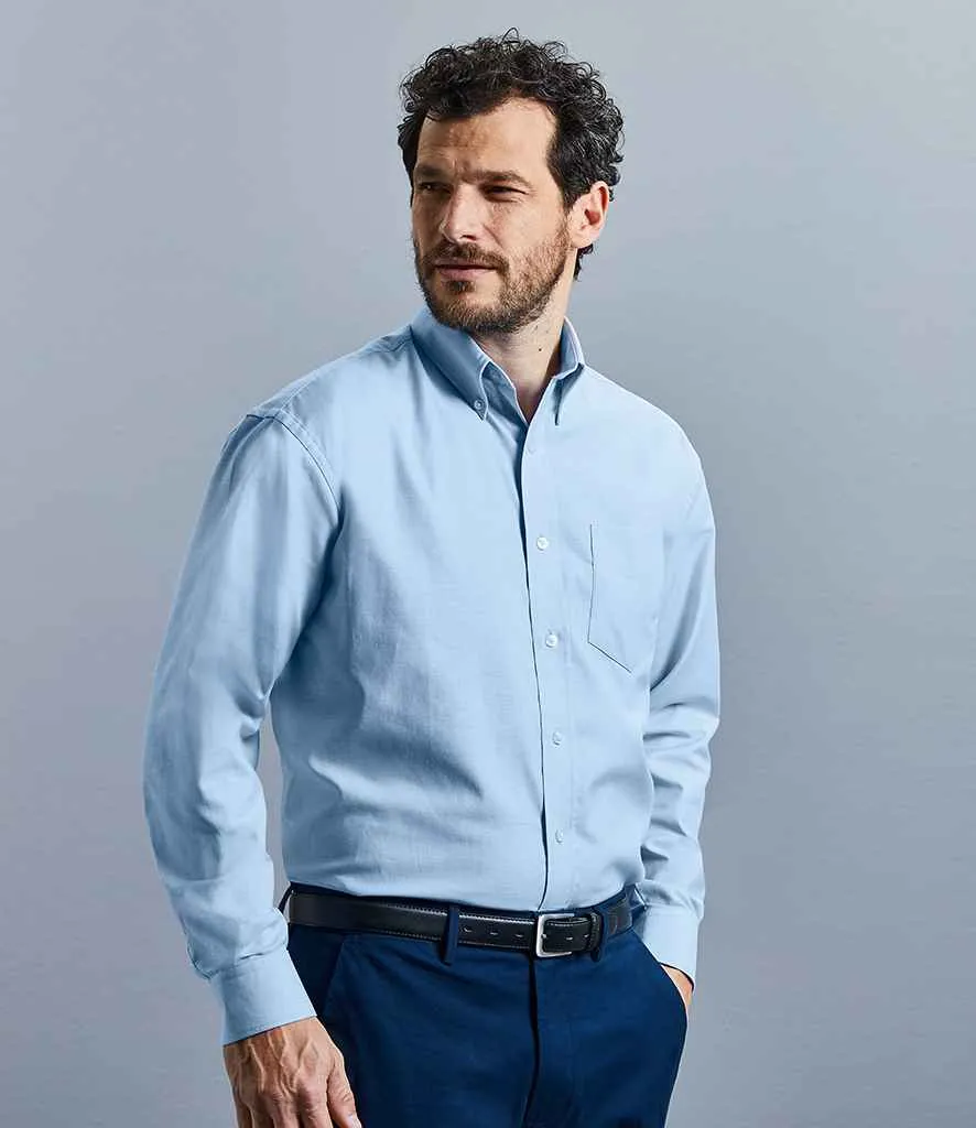 Russell Collection Long Sleeve Easy Care Oxford Shirt