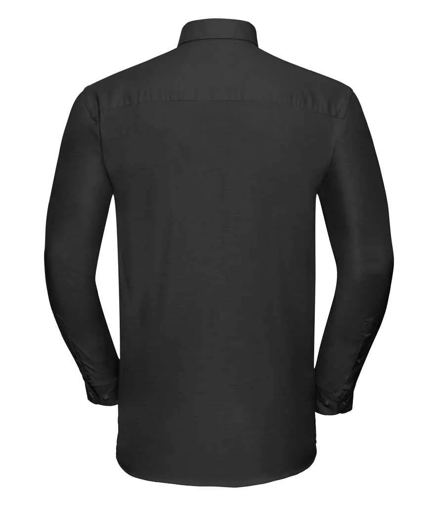 Russell Collection Long Sleeve Easy Care Oxford Shirt