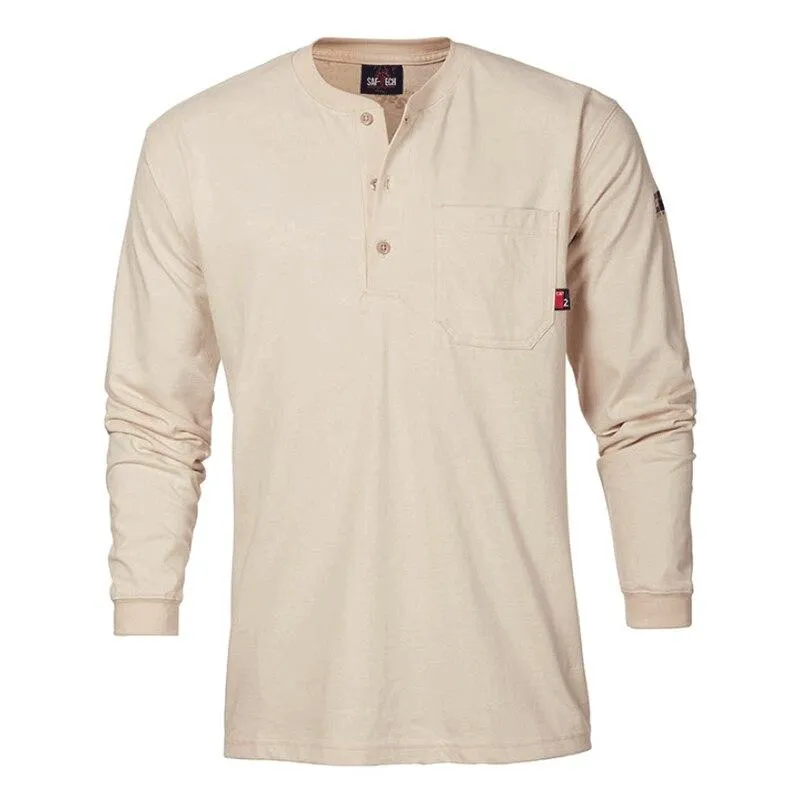 Saf-Tech 6oz FR Cotton Henley