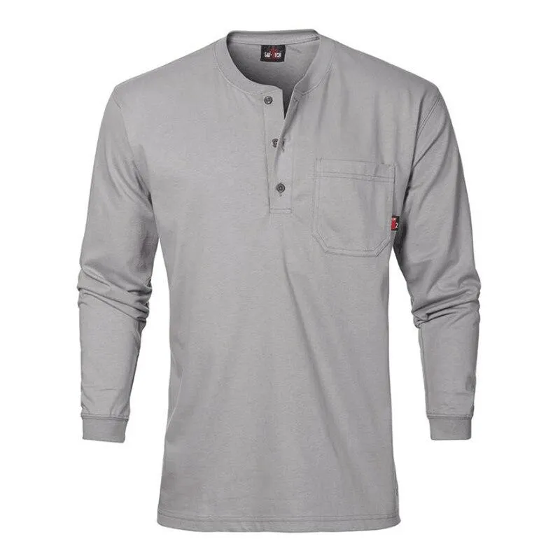 Saf-Tech 6oz FR Cotton Henley