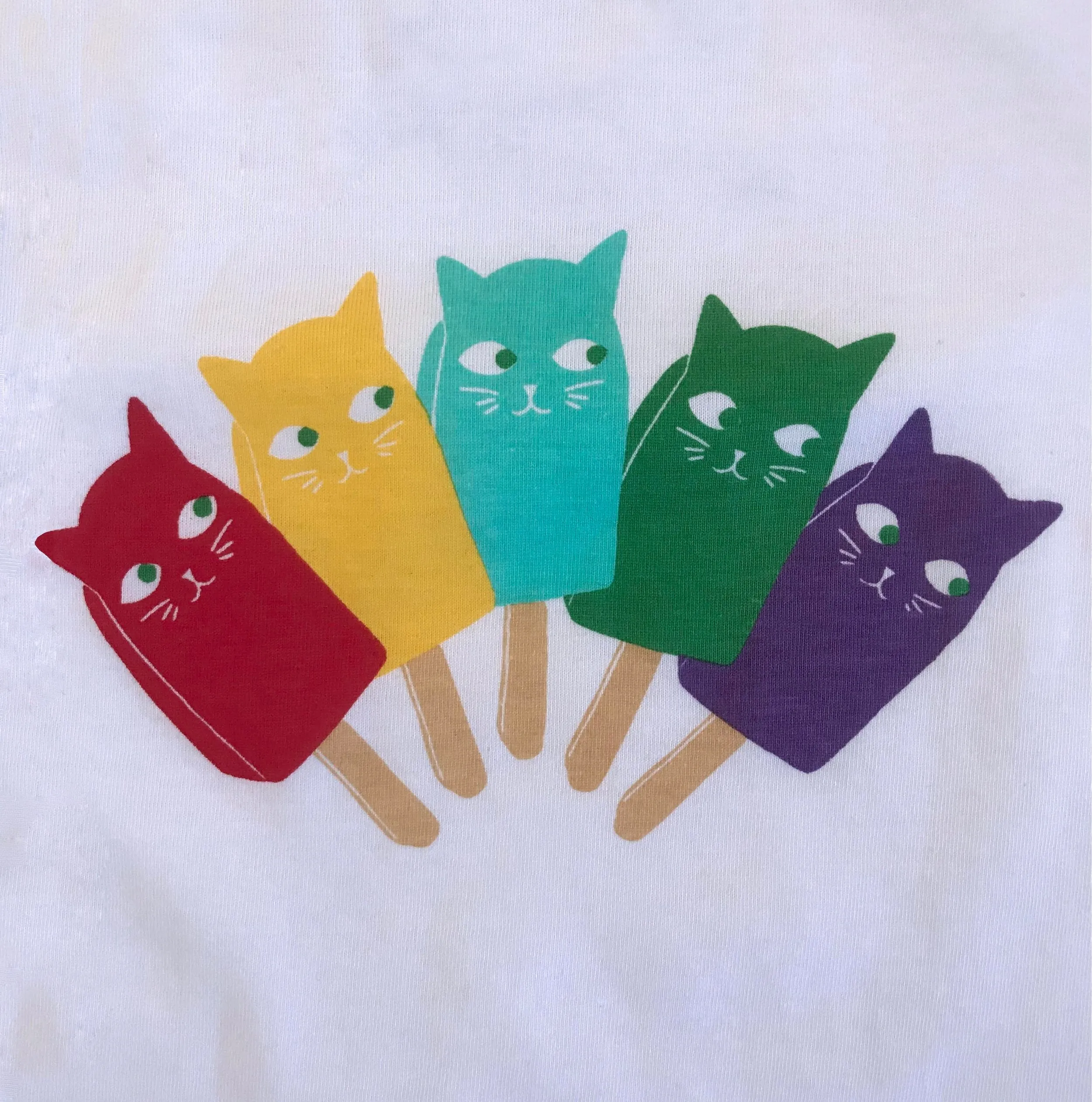 SALE Adult Catsicle Rainbow T-Shirt