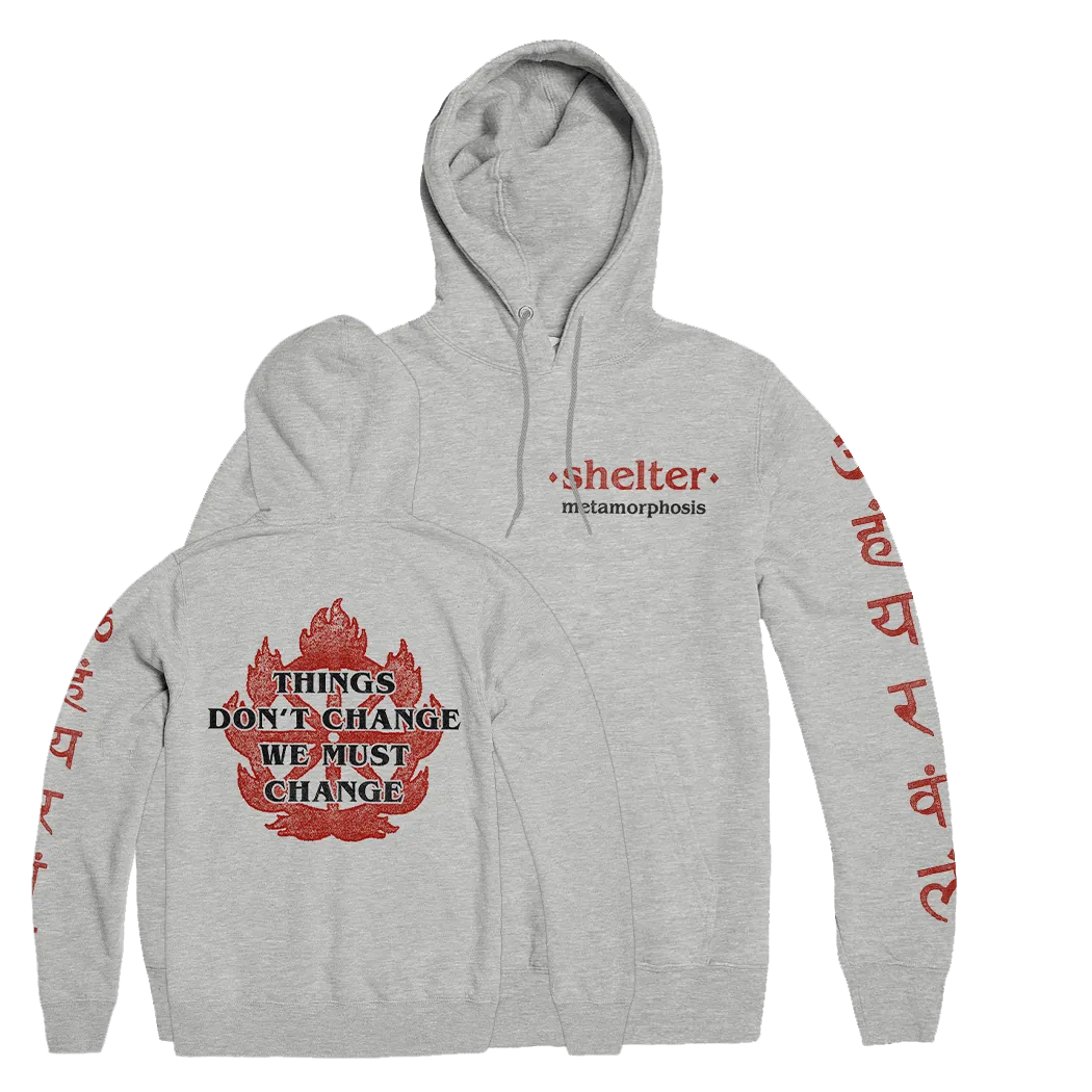 Shelter "Metamorphosis" Grey Hooded Sweatshirt