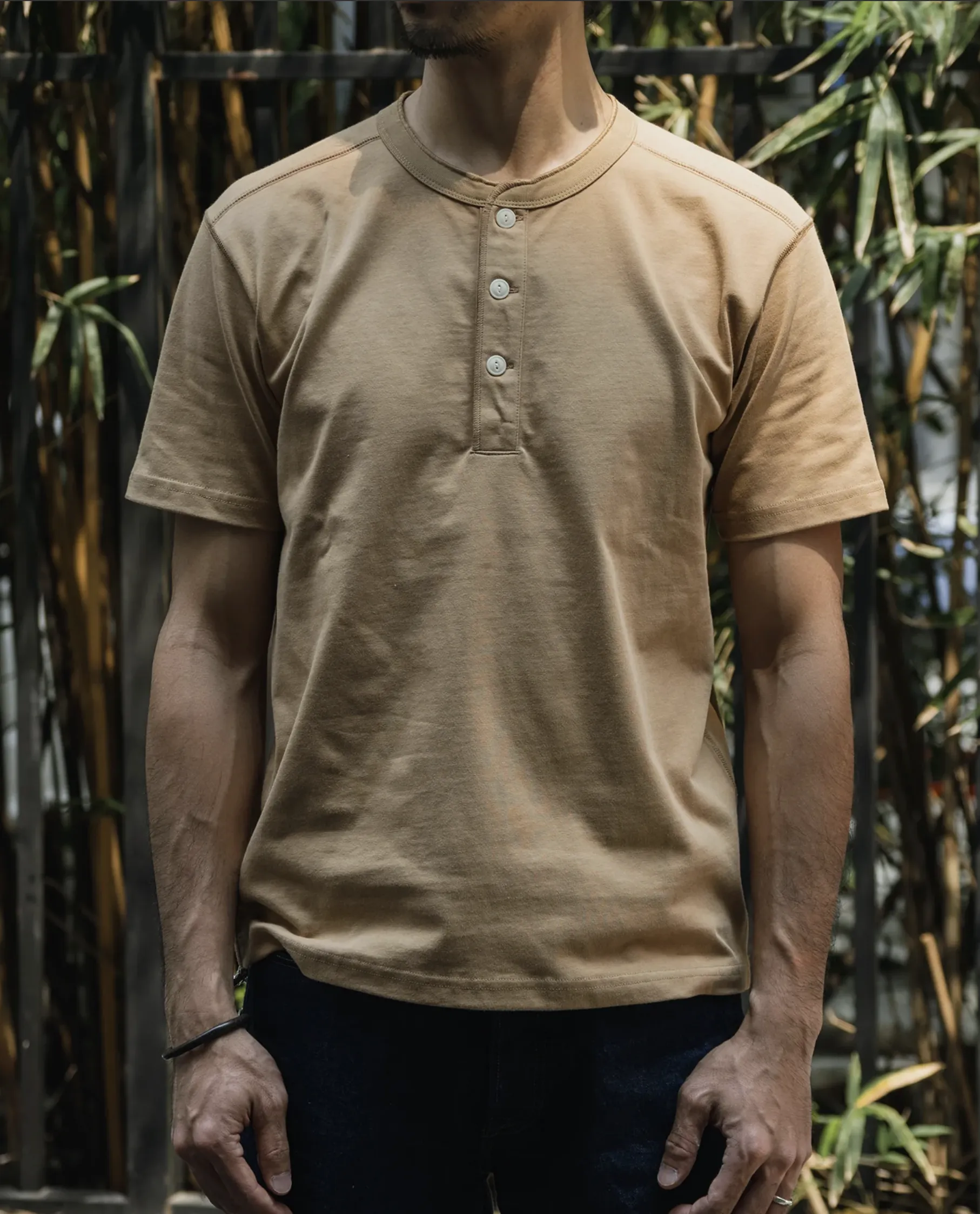 Short Sleeve Henley T-Shirt