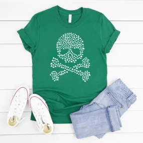 Skull & Crossbones Clover Short Sleeve T-Shirt