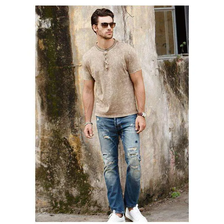 Solid Neutral Men's Top