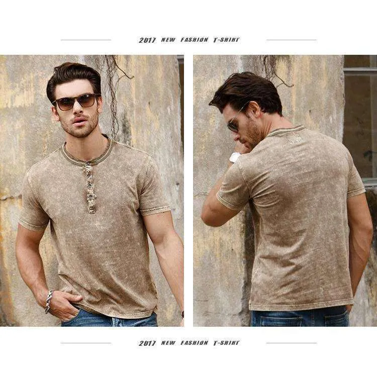 Solid Neutral Men's Top