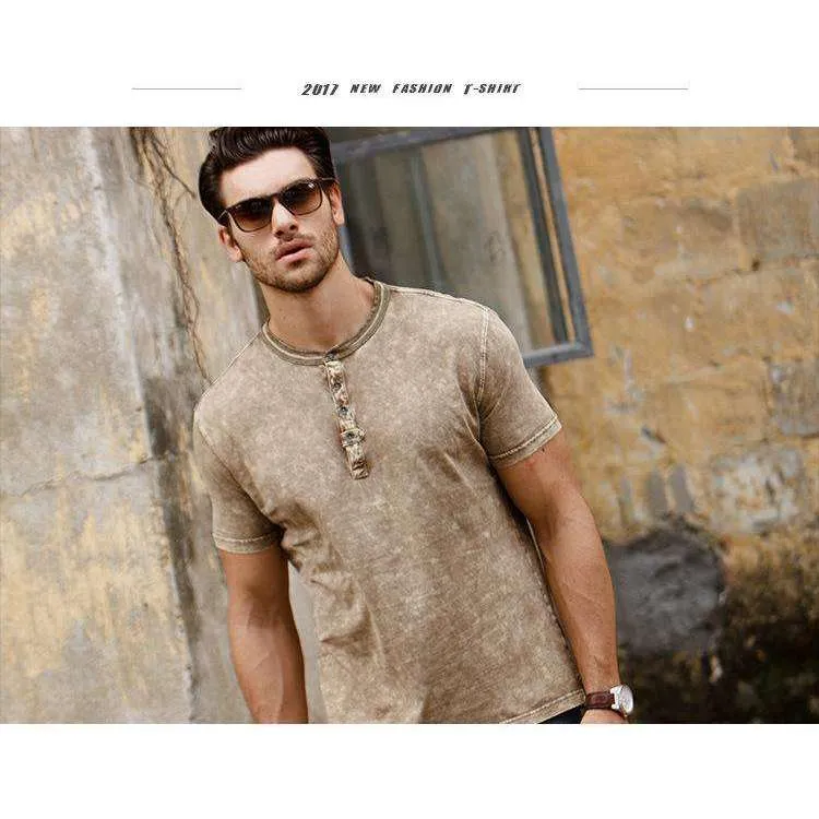 Solid Neutral Men's Top