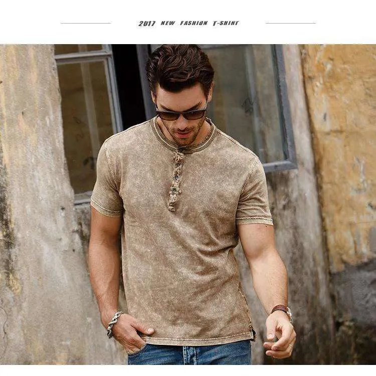 Solid Neutral Men's Top