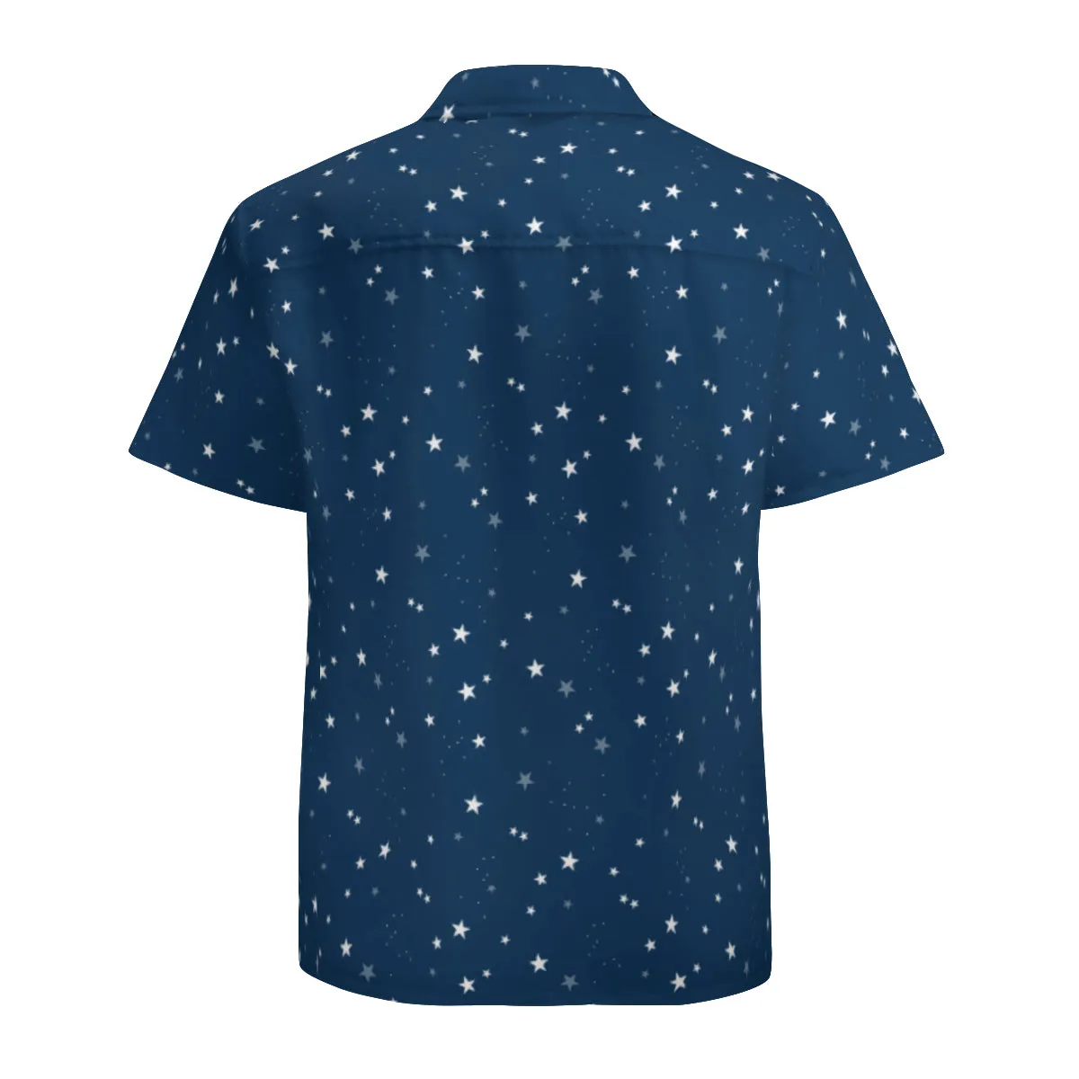 Star Shirt Men, Navy Blue Shirt Men, Short Sleeve Shirt Men, Star Print Shirt, Star Top Men, Gifts for Him, Astronomy Shirt Men