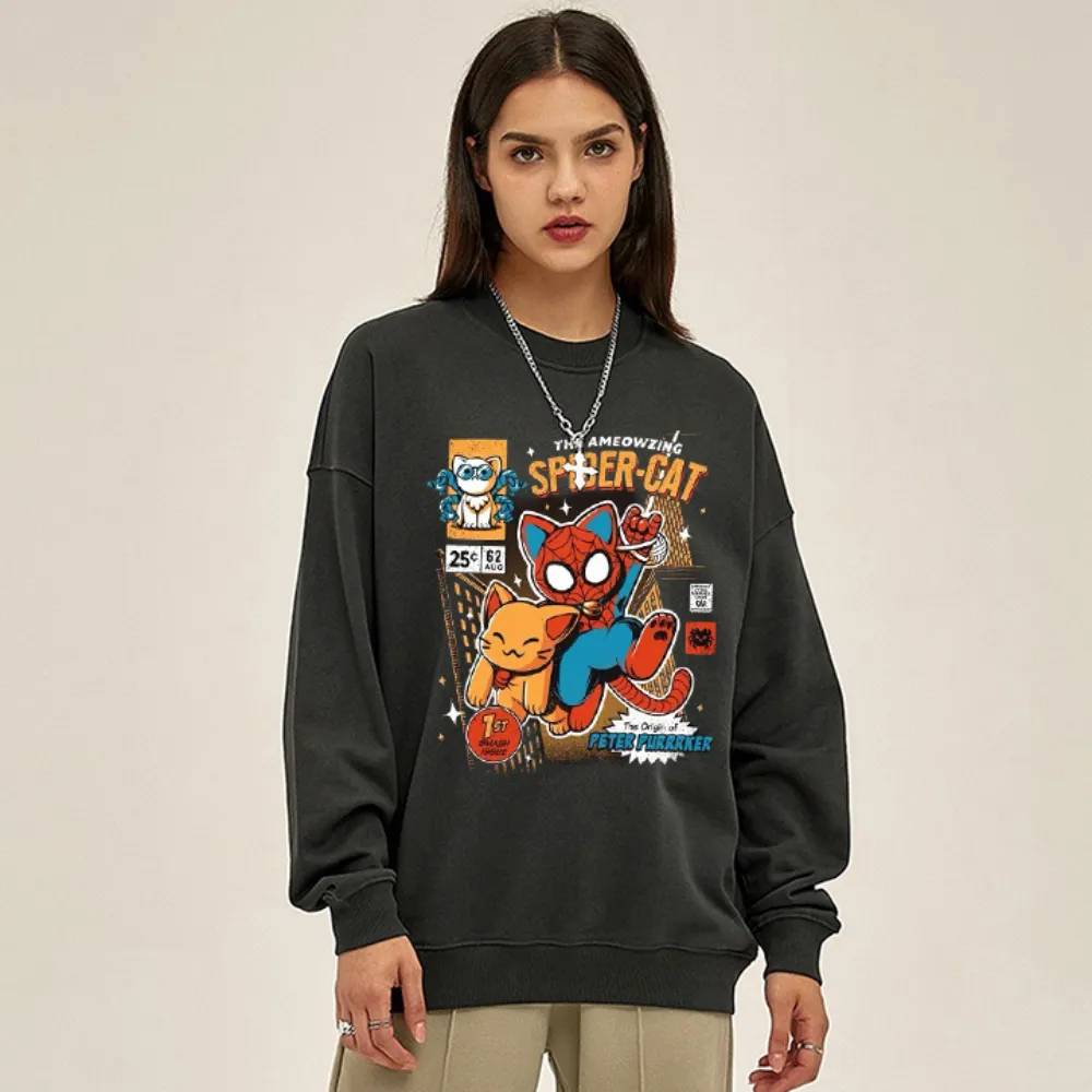 “Style trendy cat spider” Sweatshirt