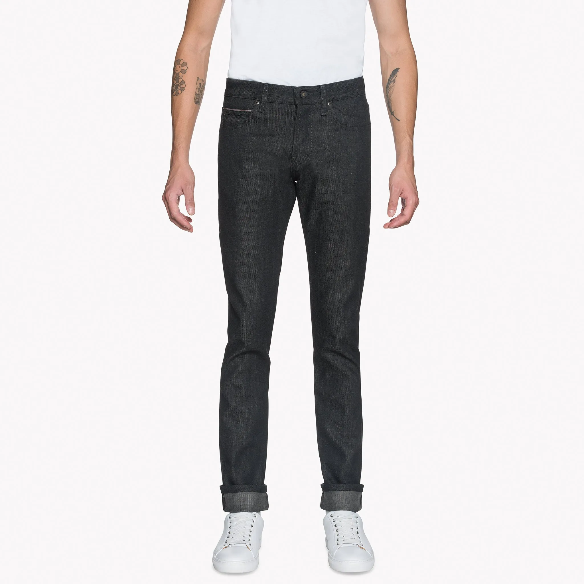 Super Guy - Black x Grey Stretch Selvedge