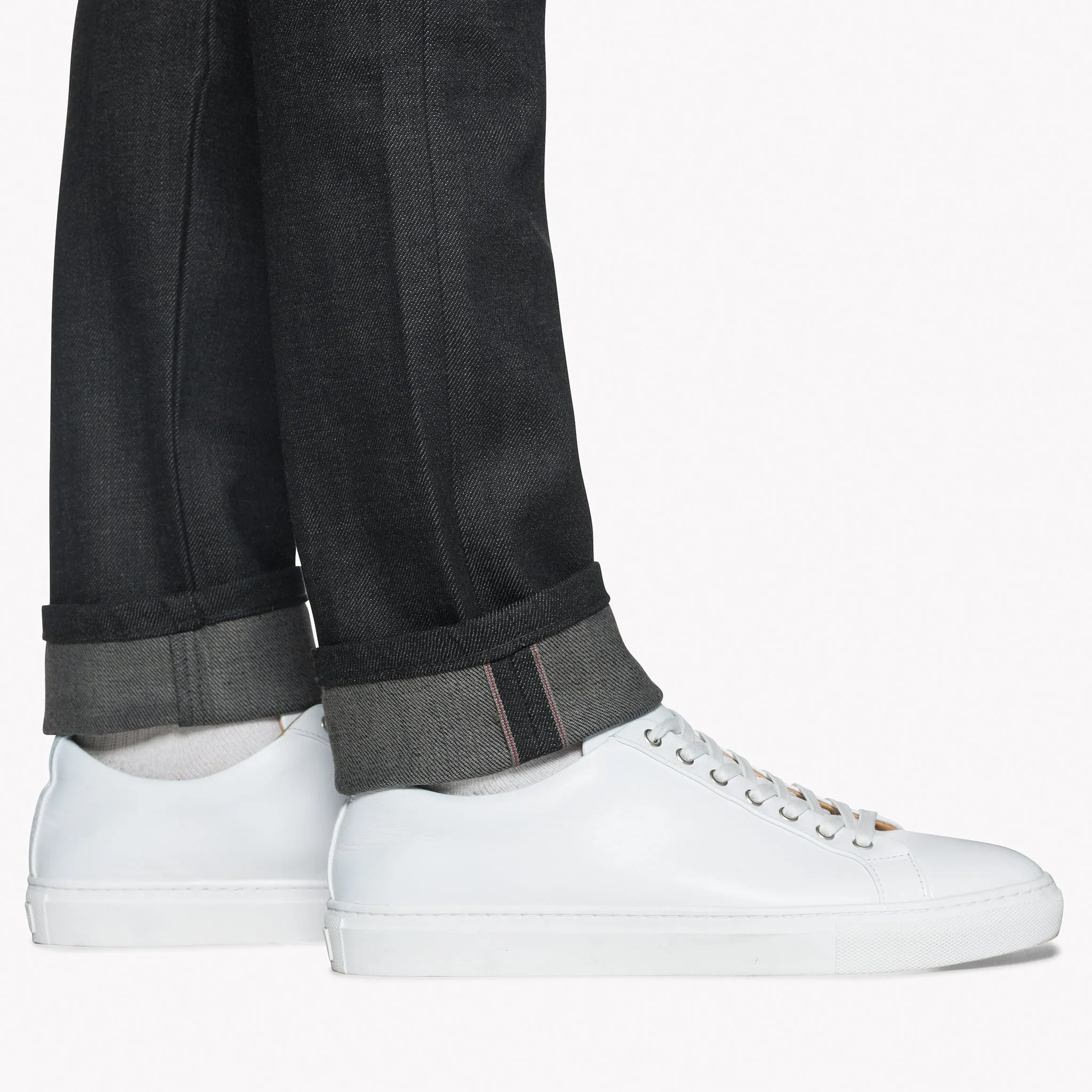 Super Guy - Black x Grey Stretch Selvedge