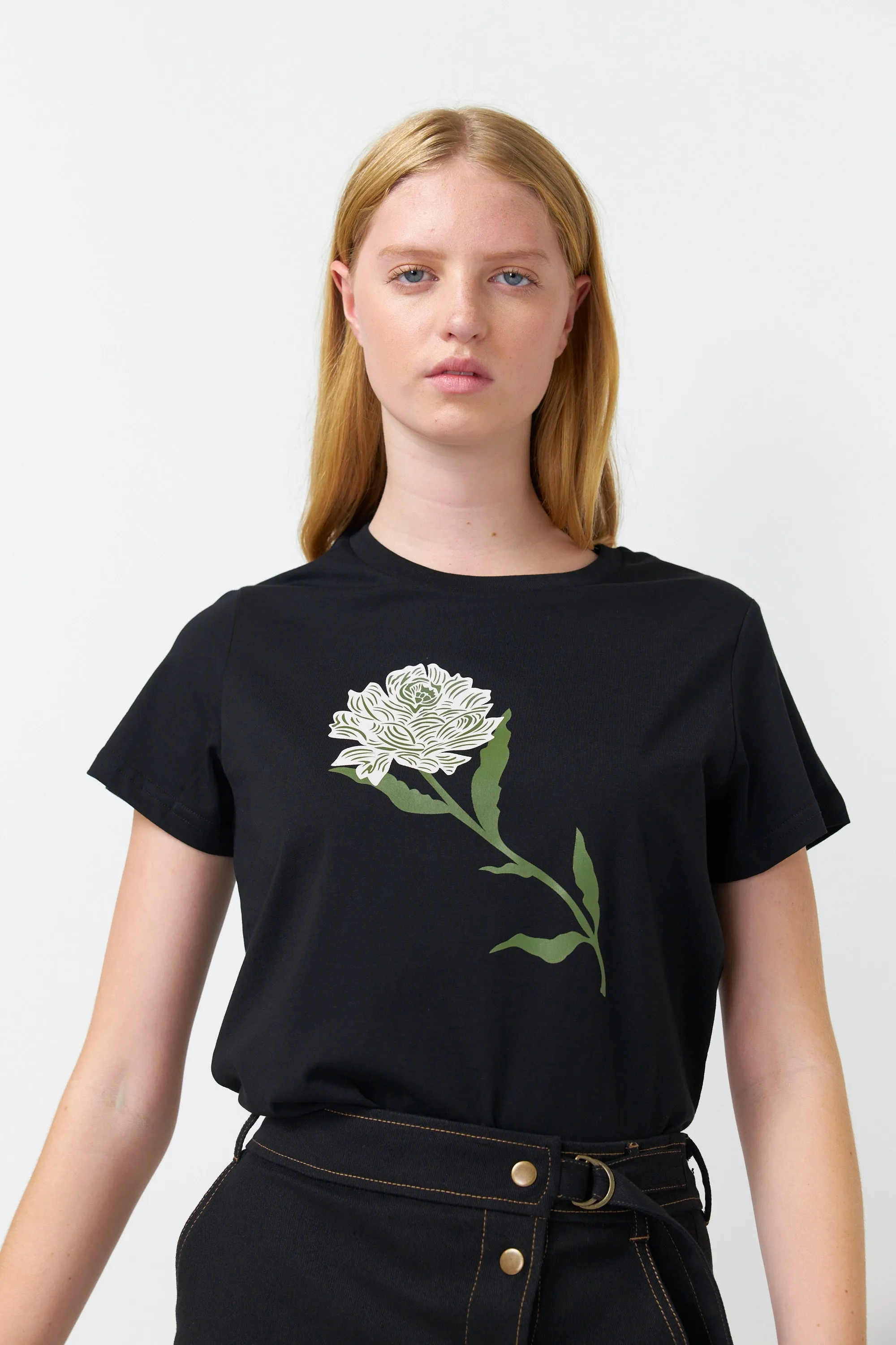 Sylvester Desert Rose T-Shirt - Black