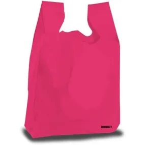 T-Shirt Grocery Bags - 	12" x 7.5" x 23" - Magenta