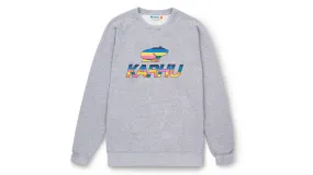 TEAM COLLEGE SWEATSHIRT - HEATHER GREY/MULTICOLOUR