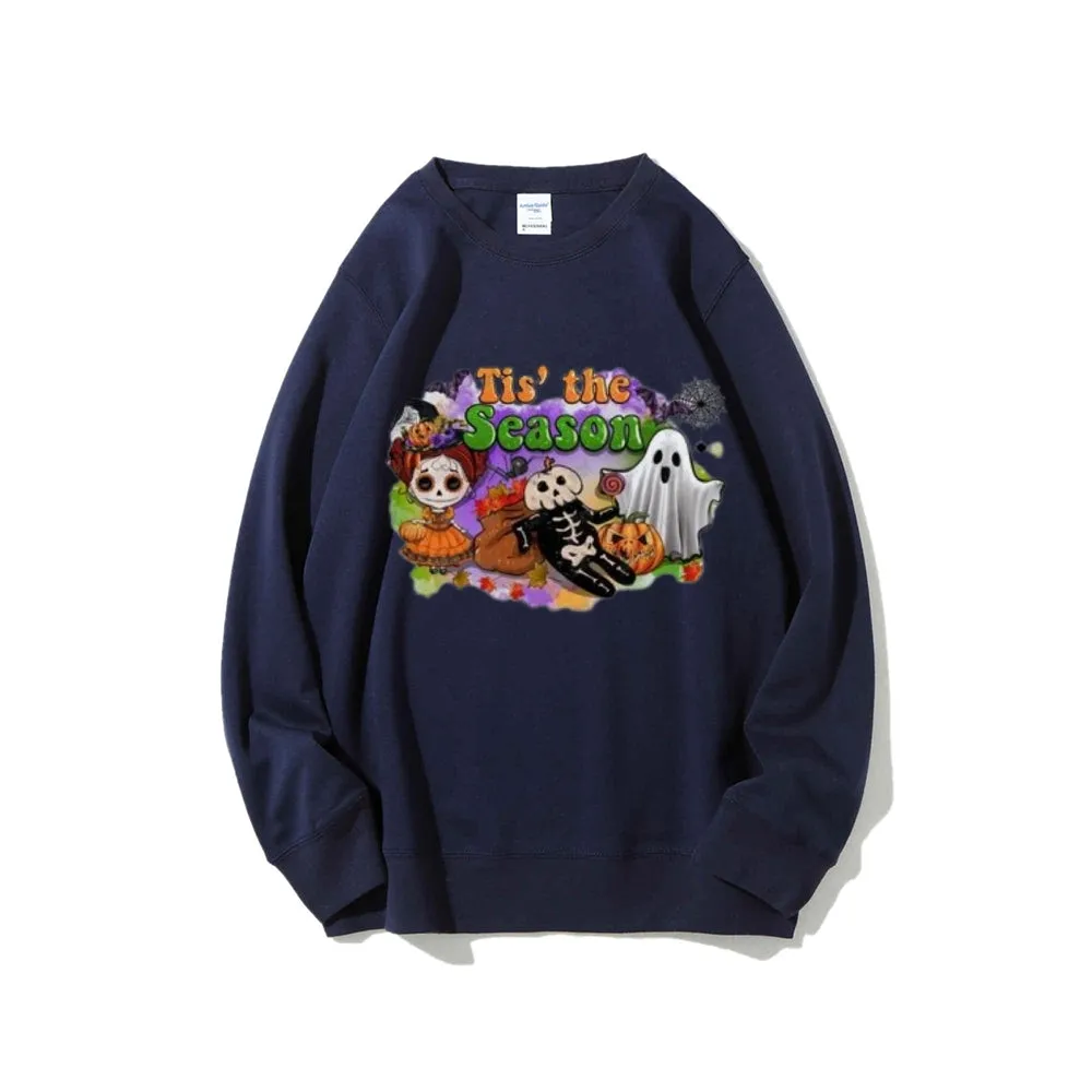 Tis The Season Women Halloween Graphic Sweatshirts