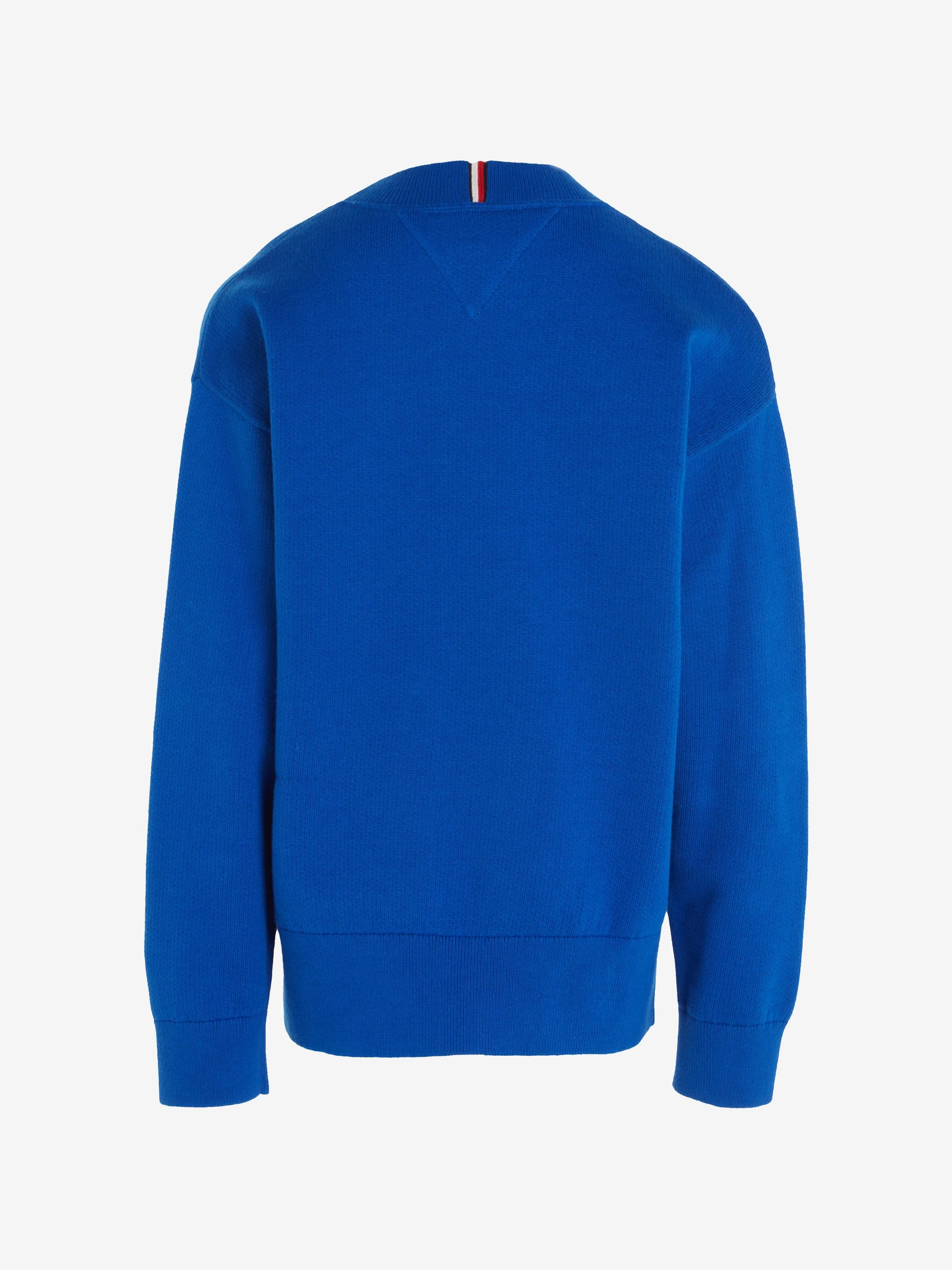 Tommy Hilfiger Boys Logo Script Sweatshirt in Blue