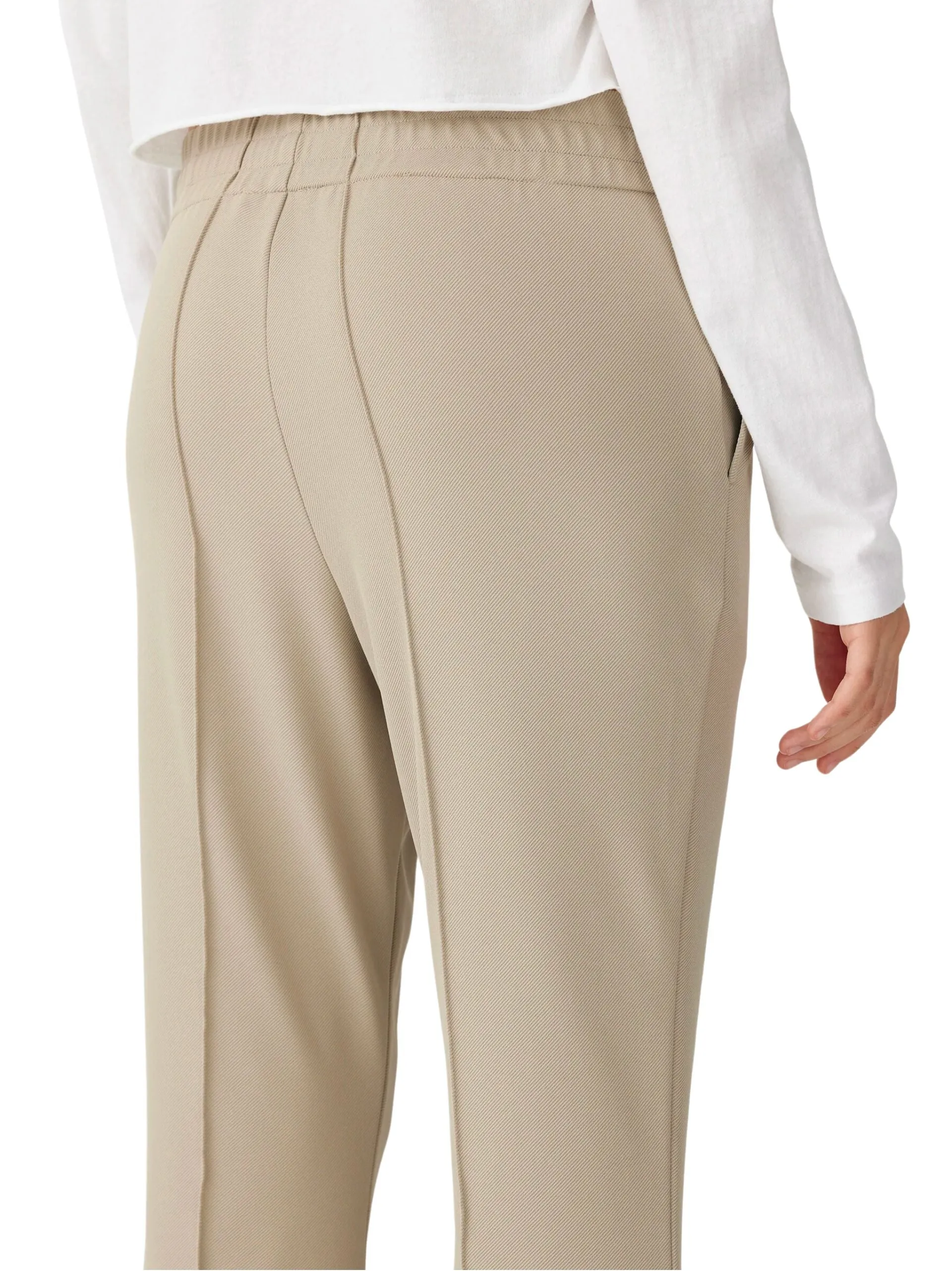 Twill Flared Pant / Light Tan