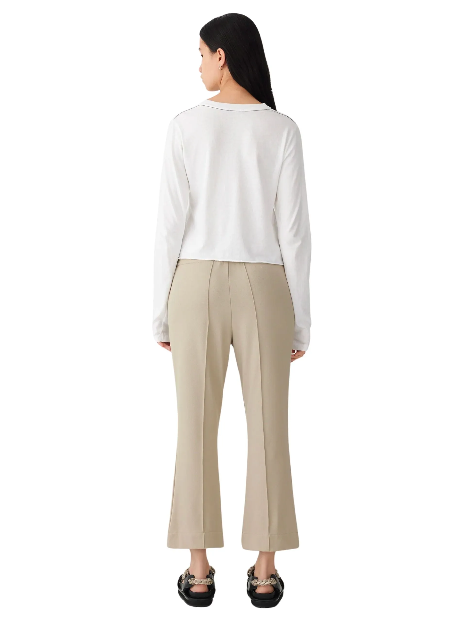 Twill Flared Pant / Light Tan