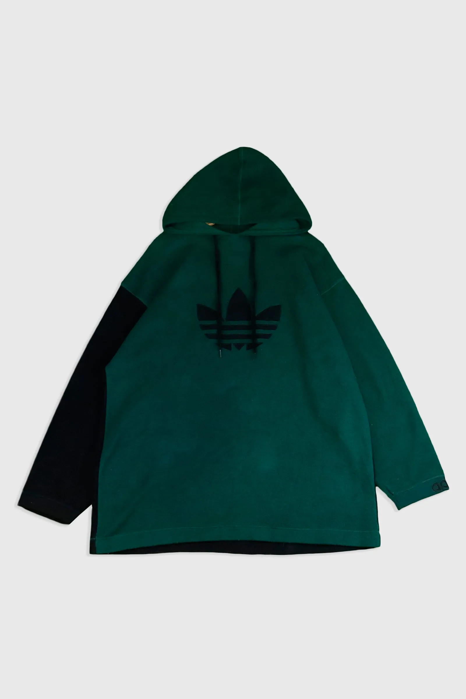 Vintage Fleece Adidas Hooded Patched Sweatshirt