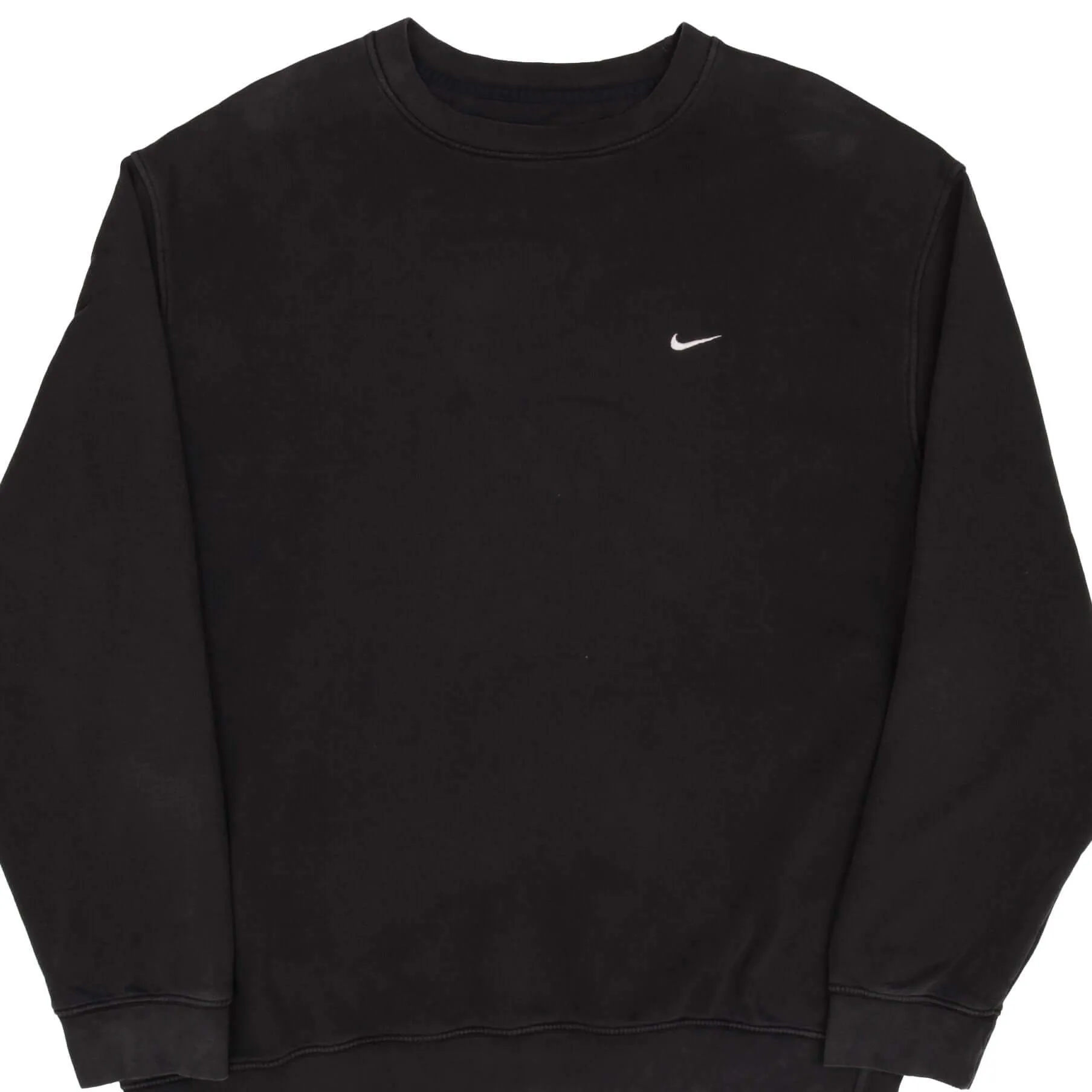 VINTAGE NIKE CLASSIC SWOOSH BLACK SWEATSHIRT 2000S SIZE XL