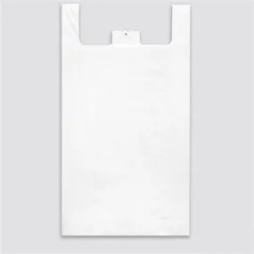 White T - Shirt Bags - 18" x 9" x 34" x 0.6 mil