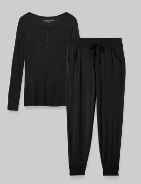 Women's Downtime Henley & Jogger Set