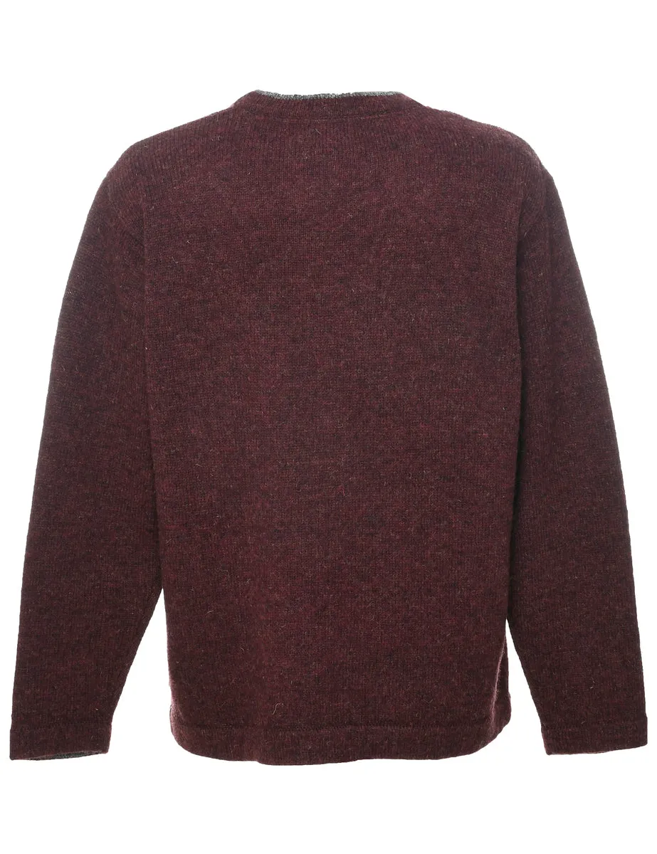 Woolrich Maroon Jumper - L